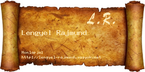 Lengyel Rajmund névjegykártya